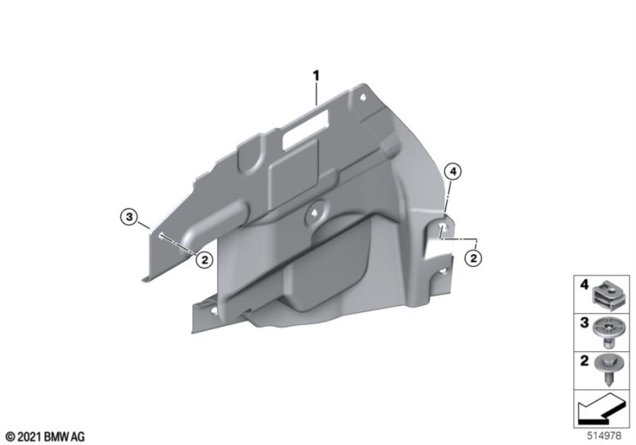 Diagram Mounting parts, engine compartment for your BMW M6  