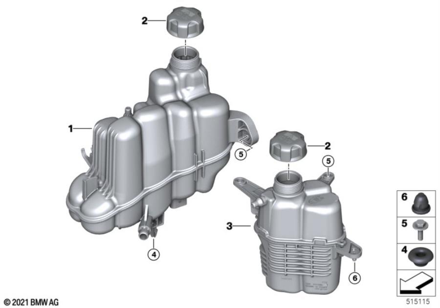 Diagram Expansion tank for your MINI