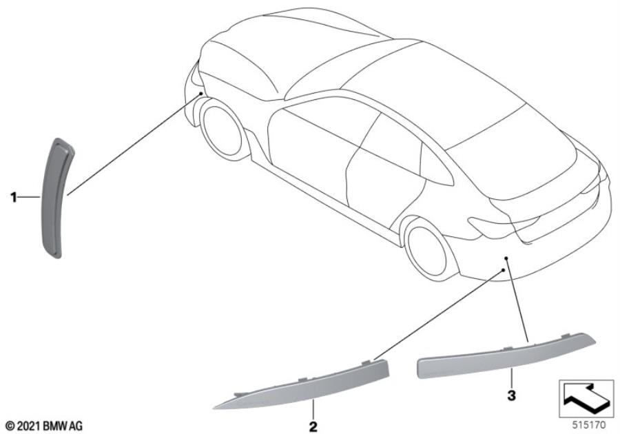 Diagram Reflector for your BMW M6  