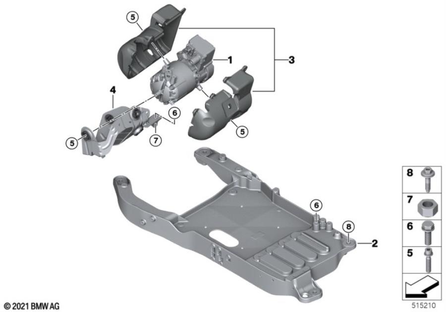 Diagram Electric a/c compressor for your 2014 BMW M6   