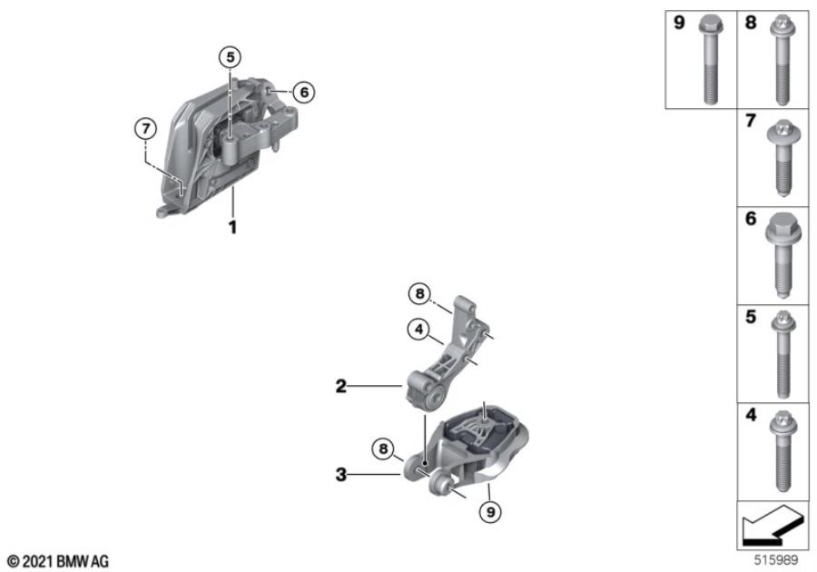 Diagram Engine Suspension for your BMW X2  