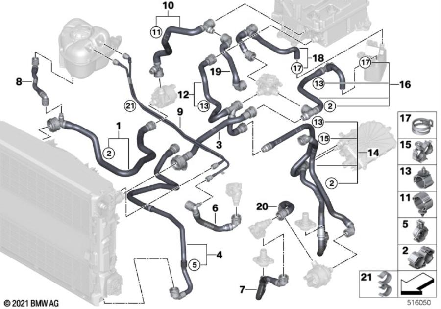 Diagram Coolant circuit, high-voltage system for your 2012 BMW M6   