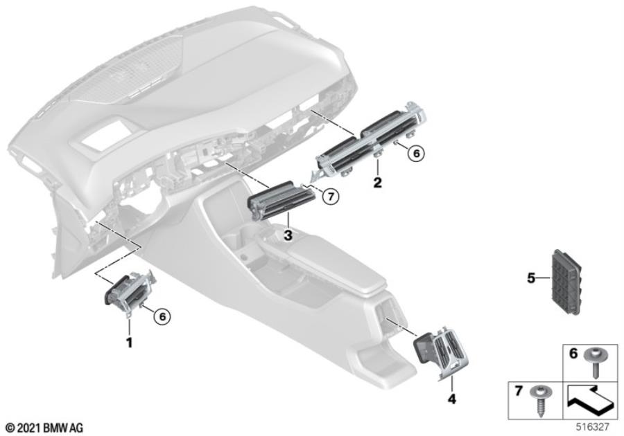 Diagram Air outlet for your BMW