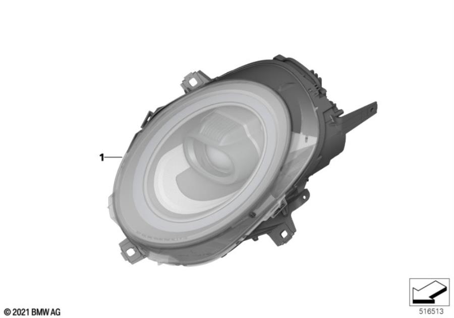 Diagram Headlight for your MINI