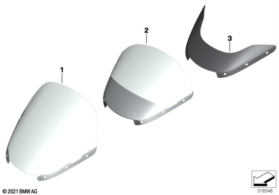 Diagram Windshield for your 2008 BMW R1200GS Adventure   