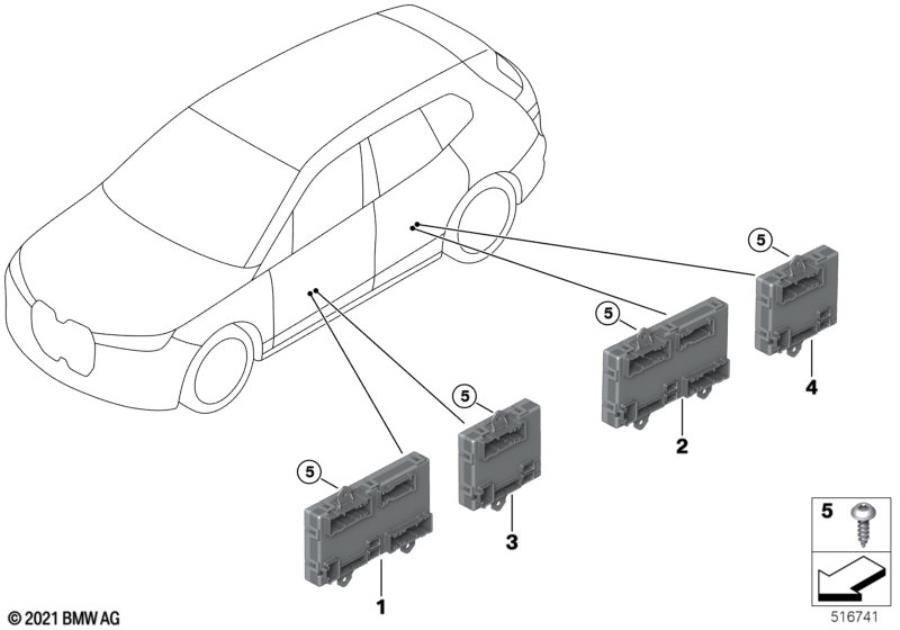 Diagram Control unit door driver"s side for your 2018 BMW M6   