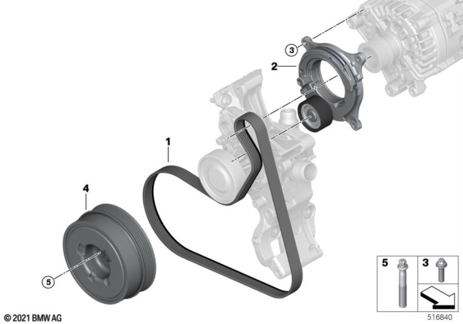 Diagram Belt Drive for your BMW X2  