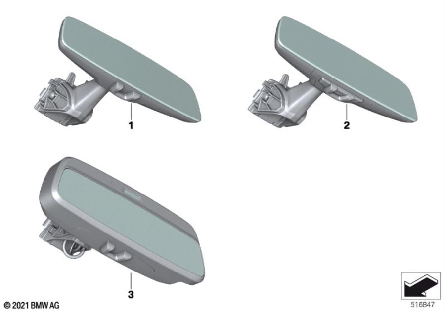 Diagram Interior mirror for your BMW M6  