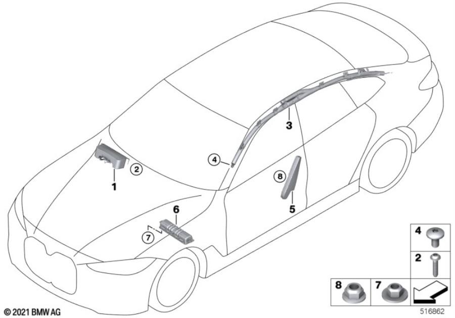 Diagram Airbag for your 2023 BMW X3  30eX 