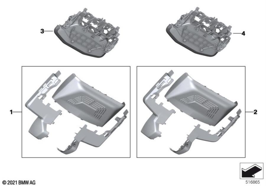 Diagram Covers for interior rearview mirror for your 2023 BMW X3  30eX 