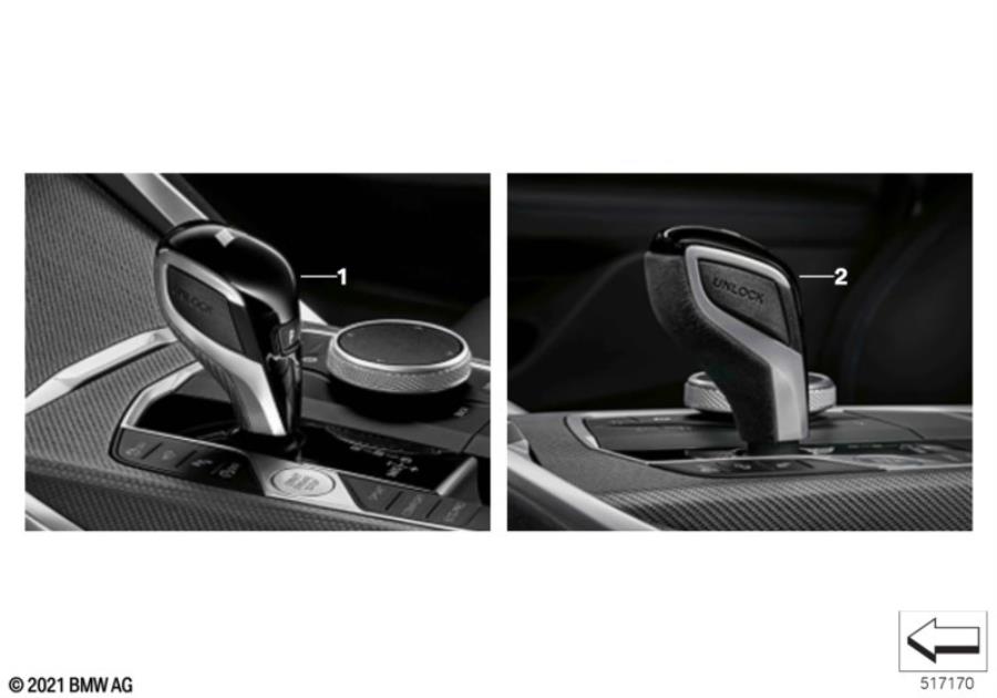 Diagram M Performance selector lever for your 2022 BMW M240iX   