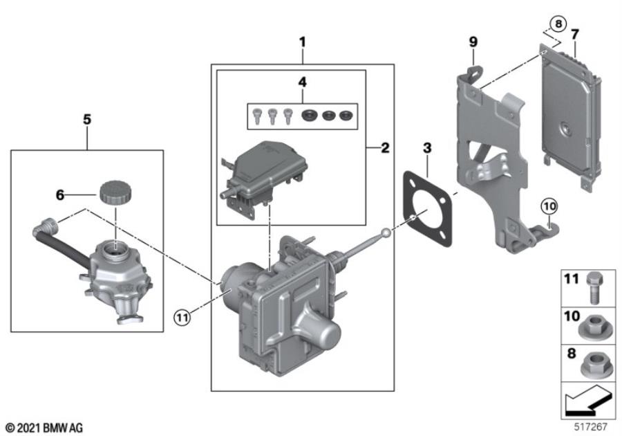 Diagram Power brake for your 2009 BMW M6   