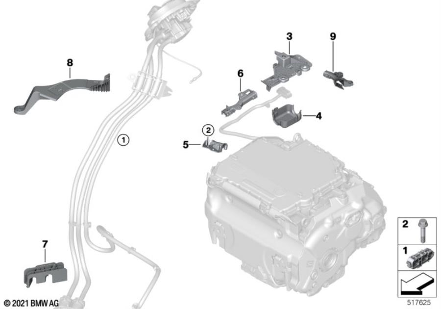 Diagram Mounting parts for your BMW