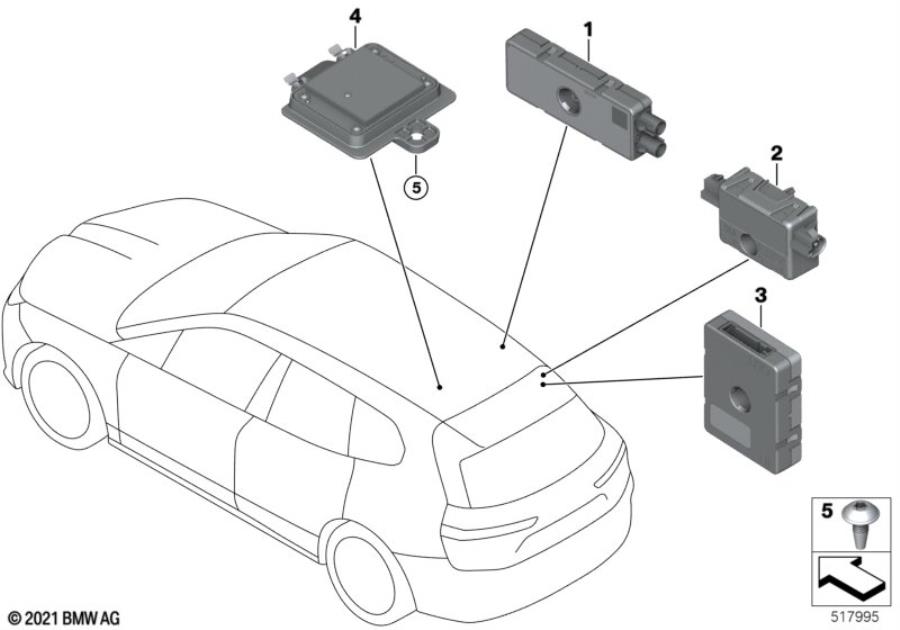 Diagram Sep.CMPT Diversity antenna amplifier for your 2018 BMW M6   