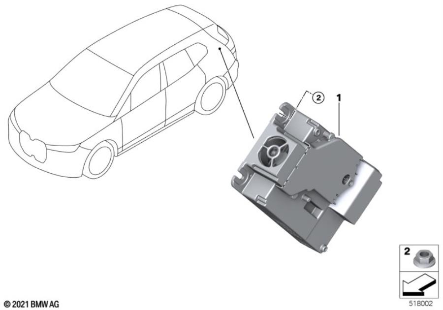 Diagram Receiver Audio Module for your 1988 BMW M6   