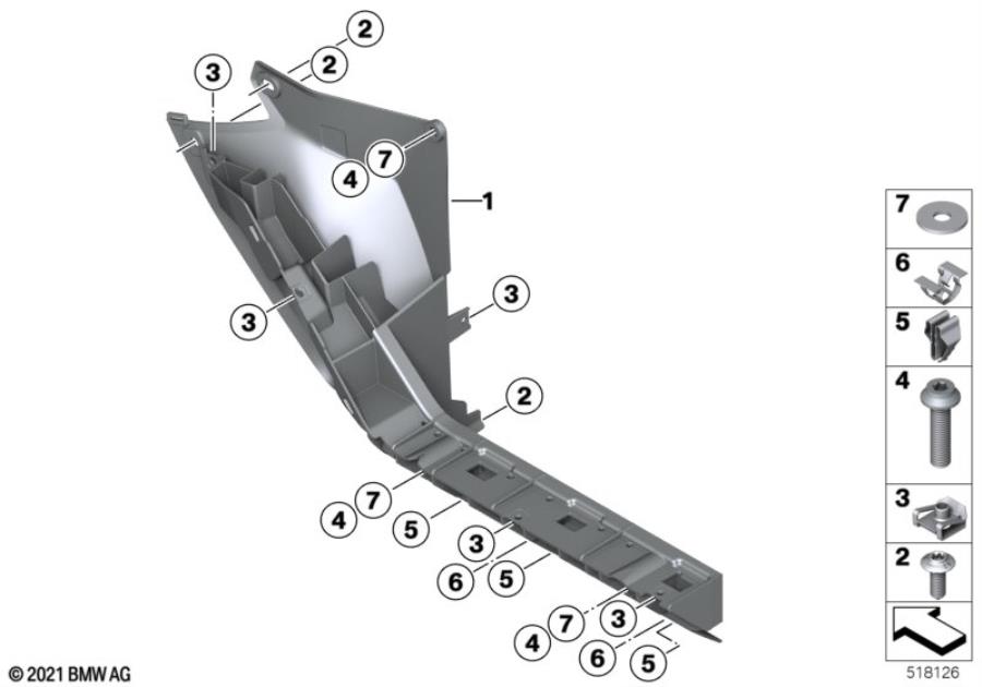 Diagram Running board support for your BMW CE04  