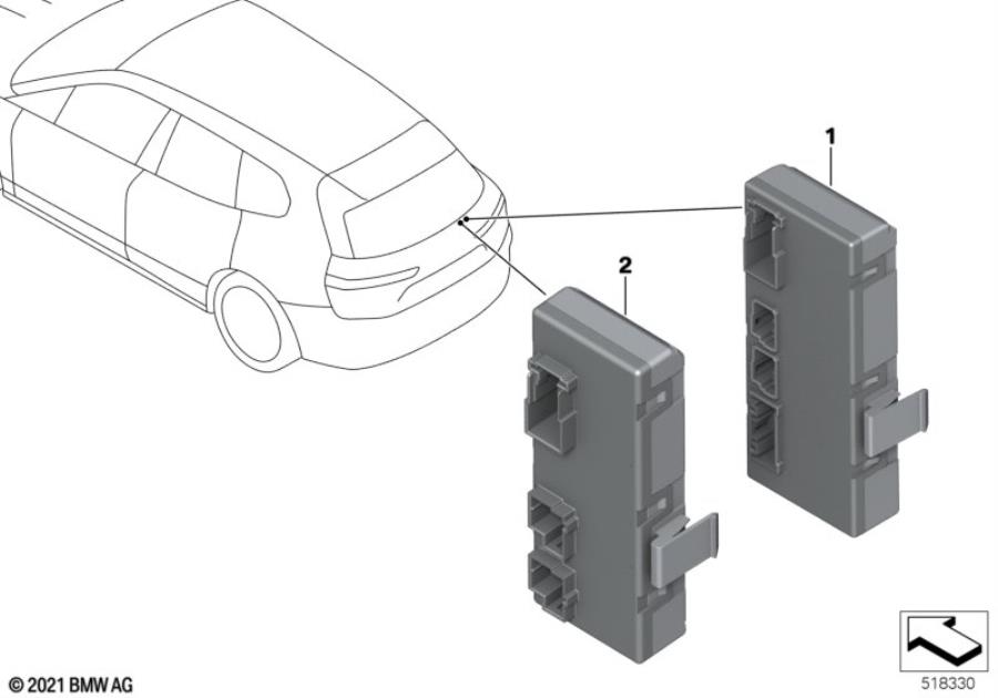 Diagram Control unit for decklid function module for your BMW