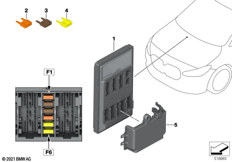 Diagram Control unit Basic Central Platform BCP for your 2018 BMW M6   