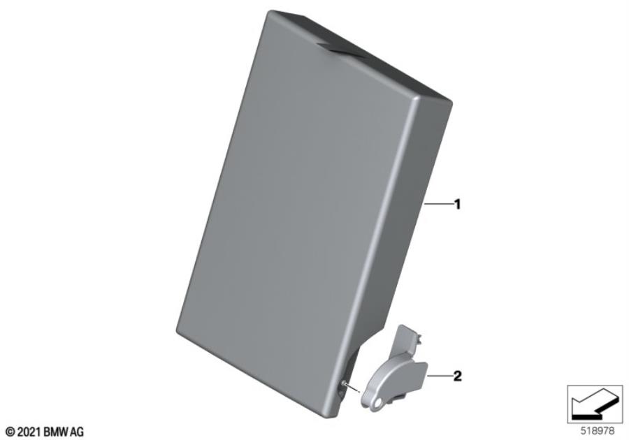 Diagram Seat, rear, center armrest, Basis for your BMW