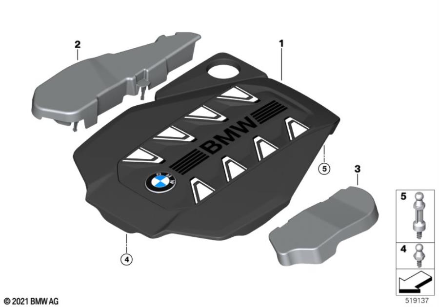 Diagram Engine acoustics for your 2018 BMW 750i   