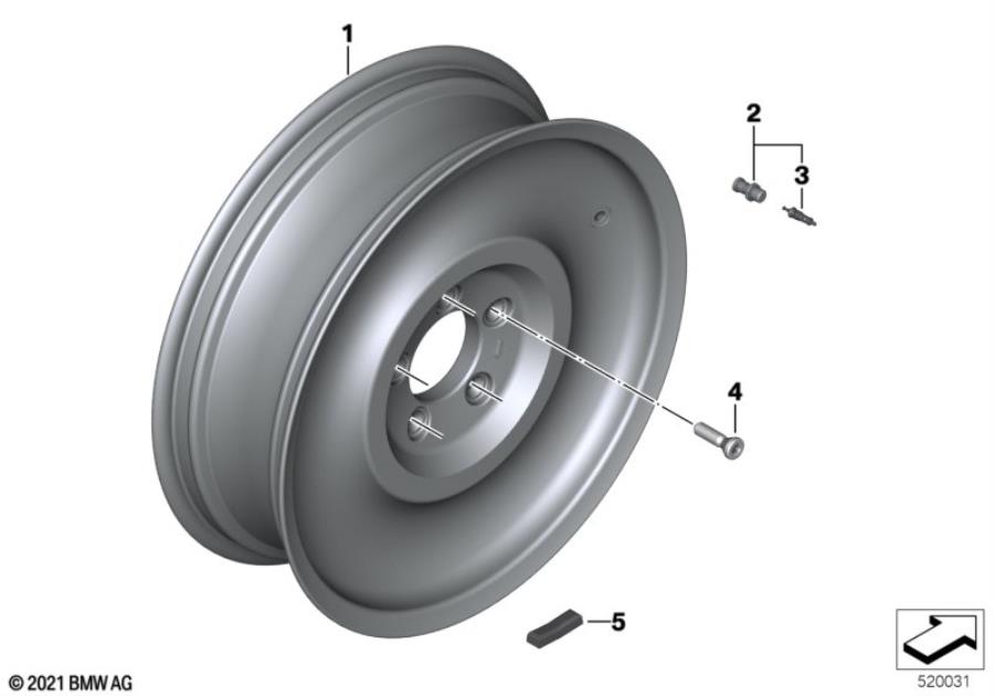 Diagram Rear wheel for your BMW