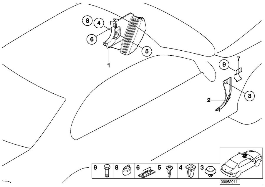 Diagram Trim panel leg room for your 2023 BMW X3  30eX 