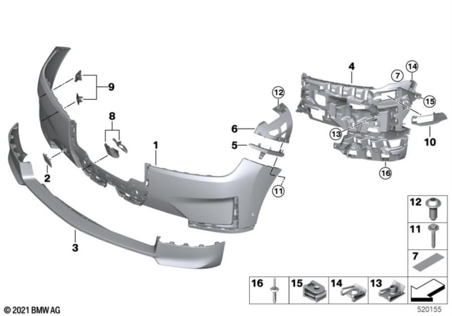 Diagram Trim cover, front for your 2018 BMW X2   