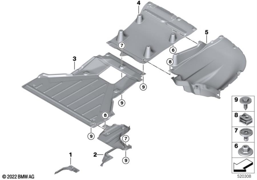 Diagram Underfloor coating for your BMW