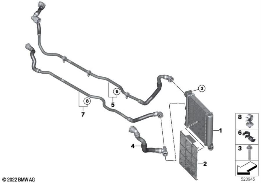 Diagram Remote radiator for your 2023 BMW Z4   