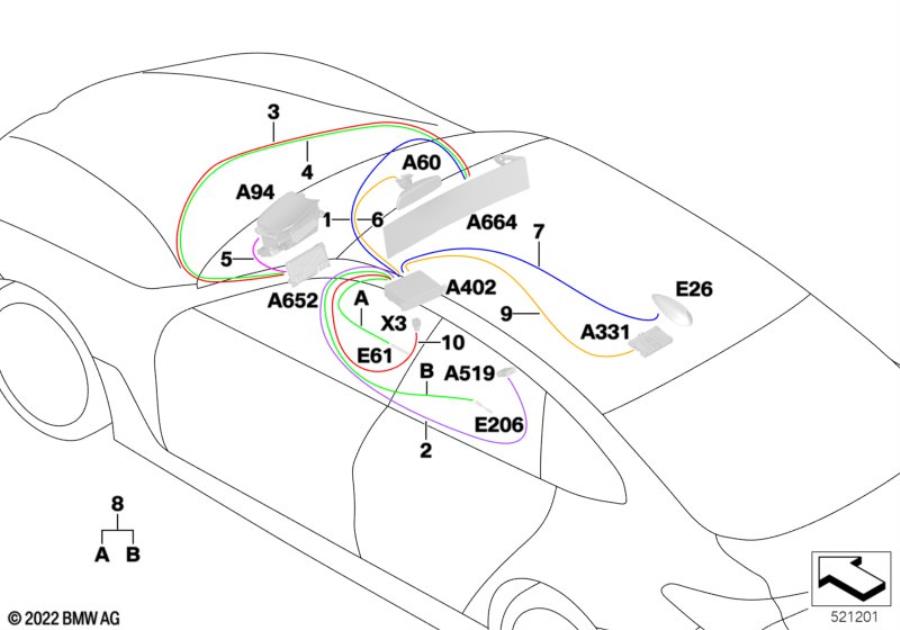 Diagram Repair cable main wiring harn.shielded for your BMW Alpina XB7  