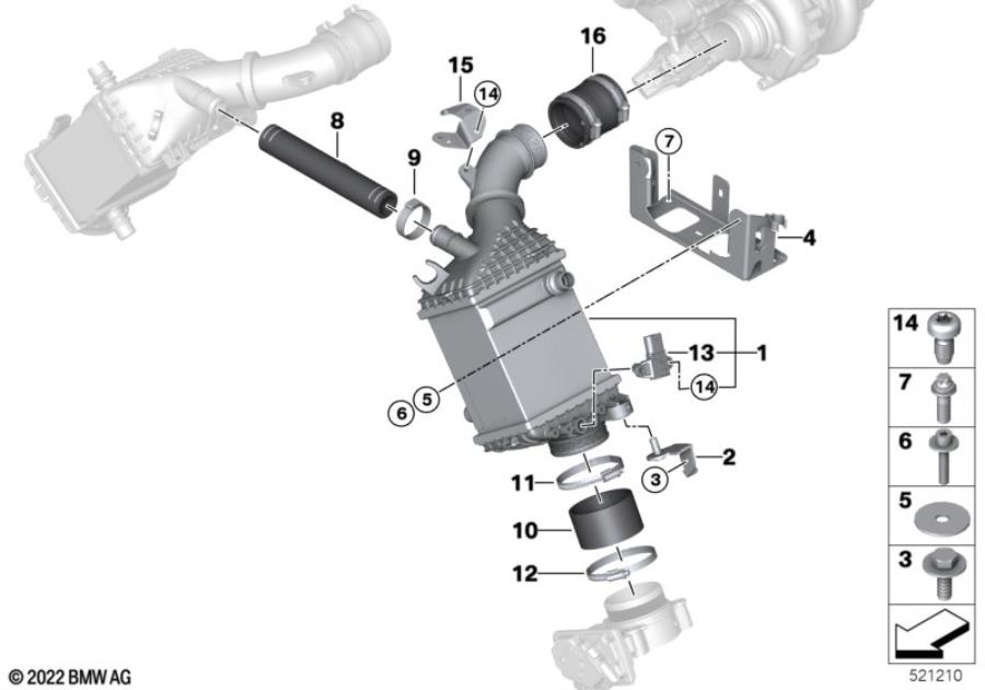 Diagram Charge-air cooler for your BMW