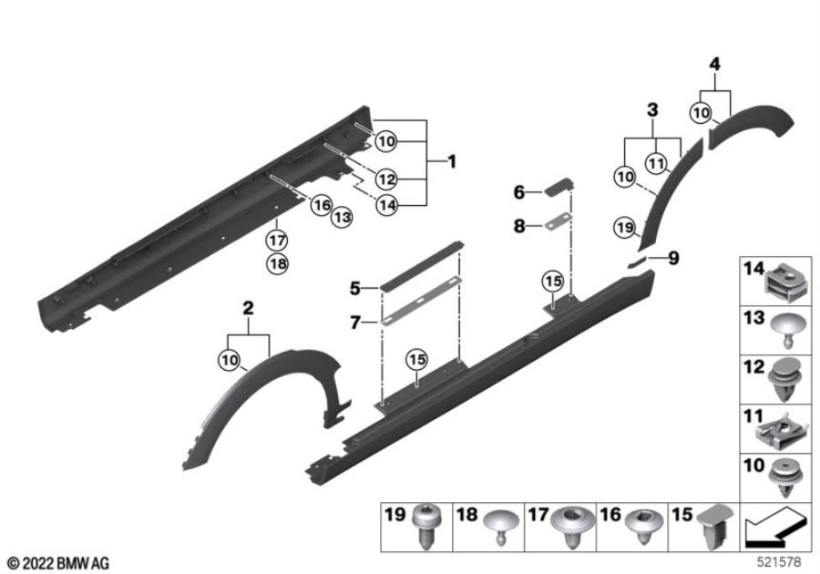 Diagram Cover door sill / wheel arch for your MINI