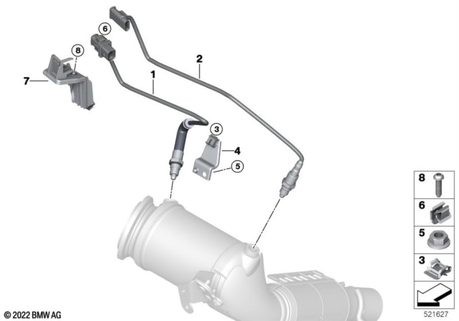 Diagram Lambda Probe Fixings for your MINI