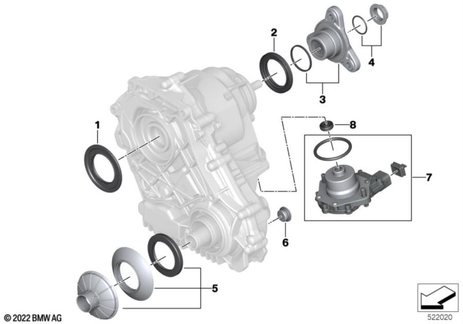 Diagram Transfer box, separate components ATC 14 for your 2012 BMW 335i   