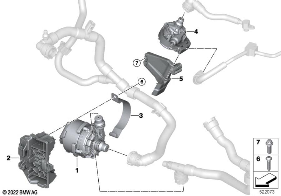 Diagram Electric coolant pump for your 2010 BMW M6   