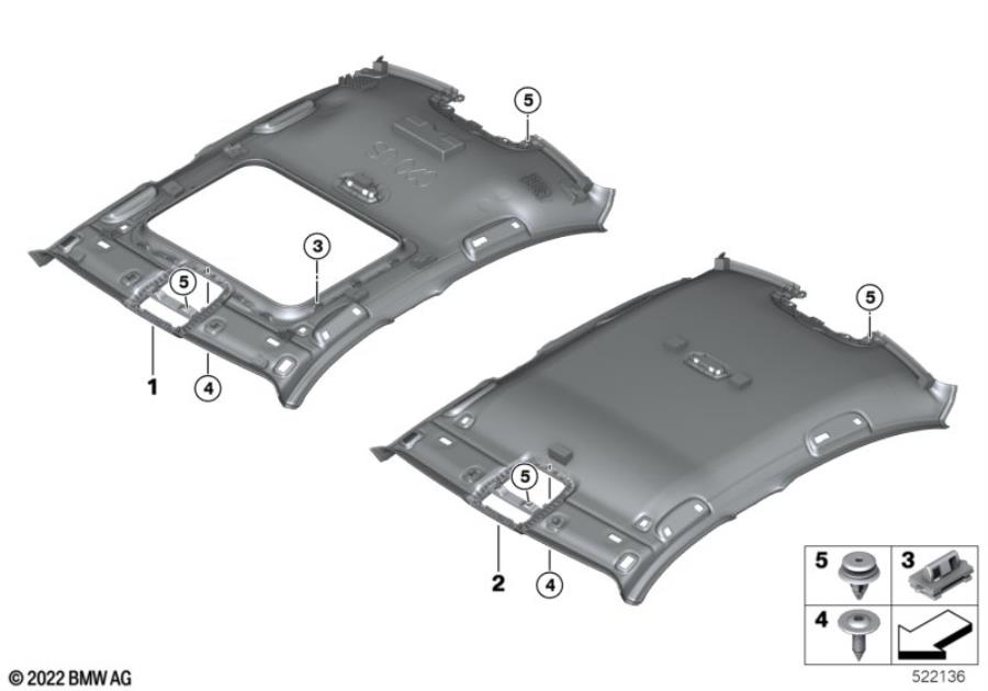 Diagram Headlining for your 1988 BMW M6   