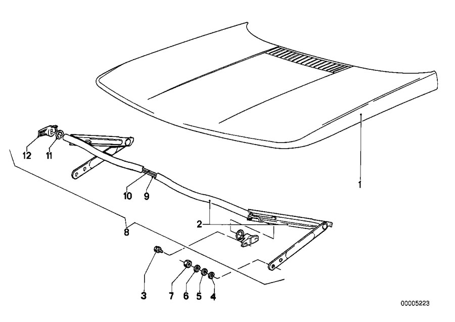 Diagram Hood for your BMW