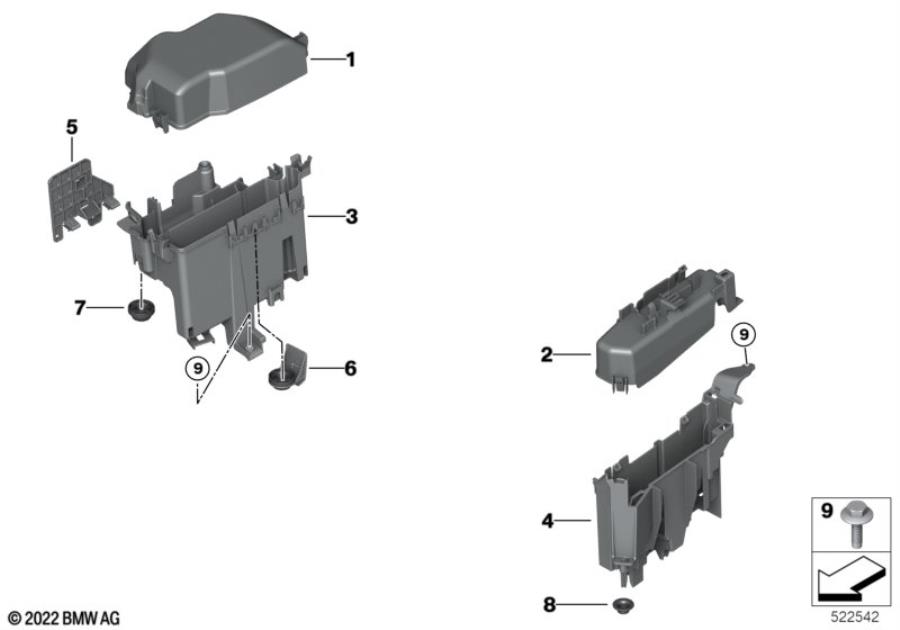 Diagram Control unit box for your 2010 BMW M6   