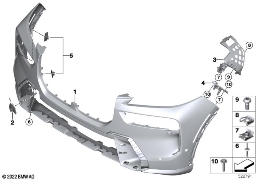 Diagram M Trim, front for your 1988 BMW M6   