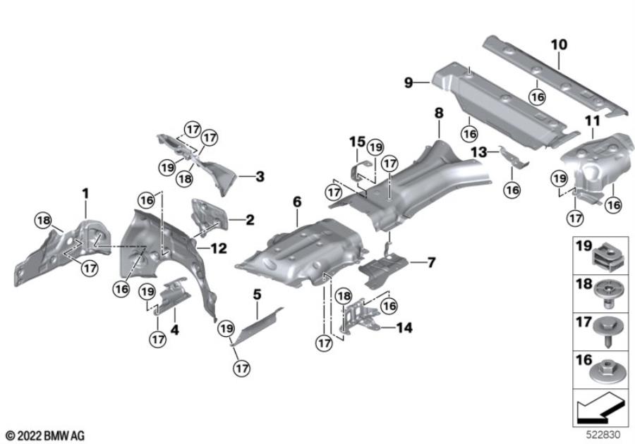 Diagram Heat insulation for your 2006 BMW M6   