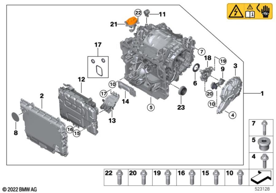 Diagram Electrical machine front axle for your 2007 BMW M6   