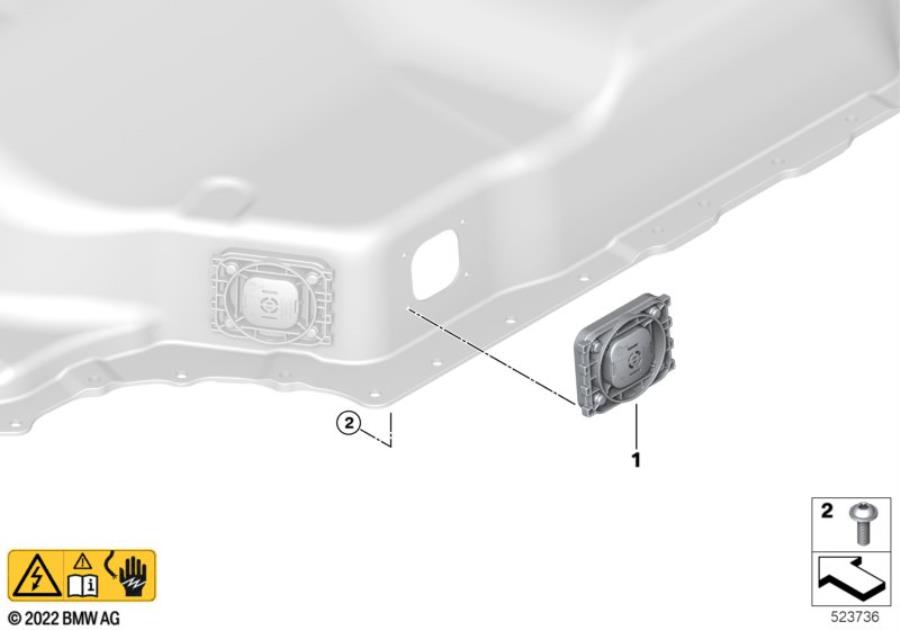 Diagram High-voltage battery vent unit for your 2006 BMW M6   