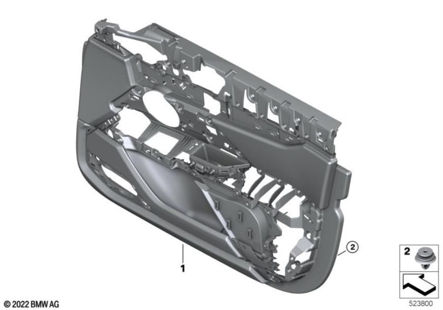 Diagram Door trim panel, front for your BMW