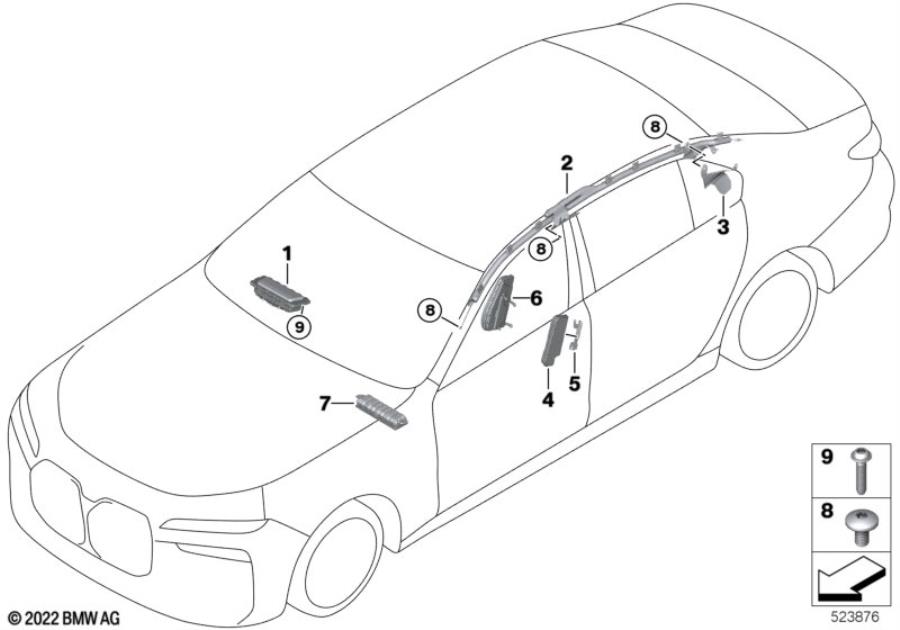 Diagram Airbag for your 2014 BMW M6   