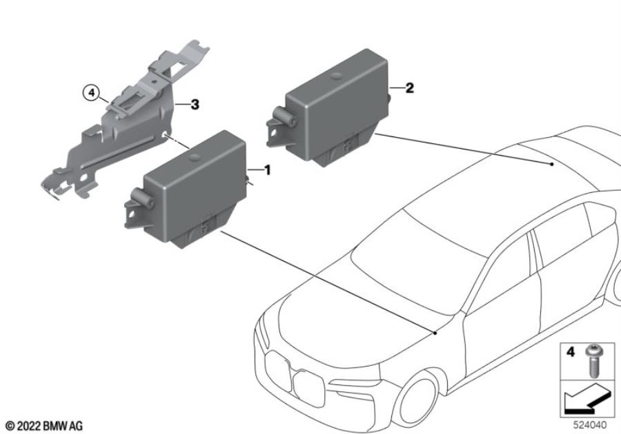 Diagram Control unit ultrasonic sensor for your 2015 BMW M6   