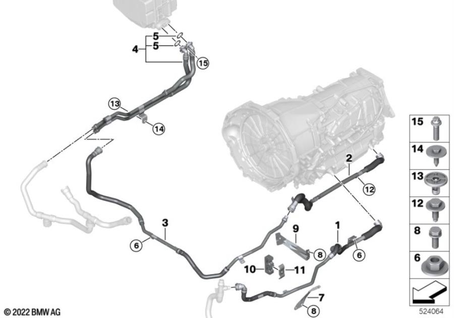 Diagram Coolant circuit, high-voltage system for your 2016 BMW 535i   