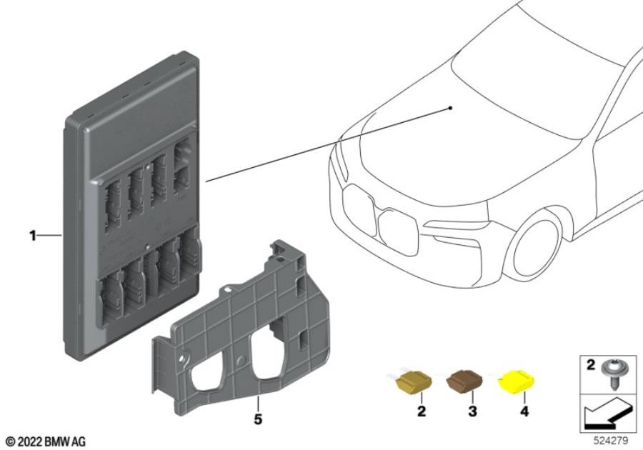 Diagram Control unit Basic Central Platform BCP for your BMW 530i  