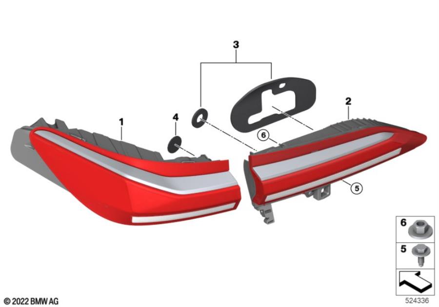 Diagram Rear light for your BMW