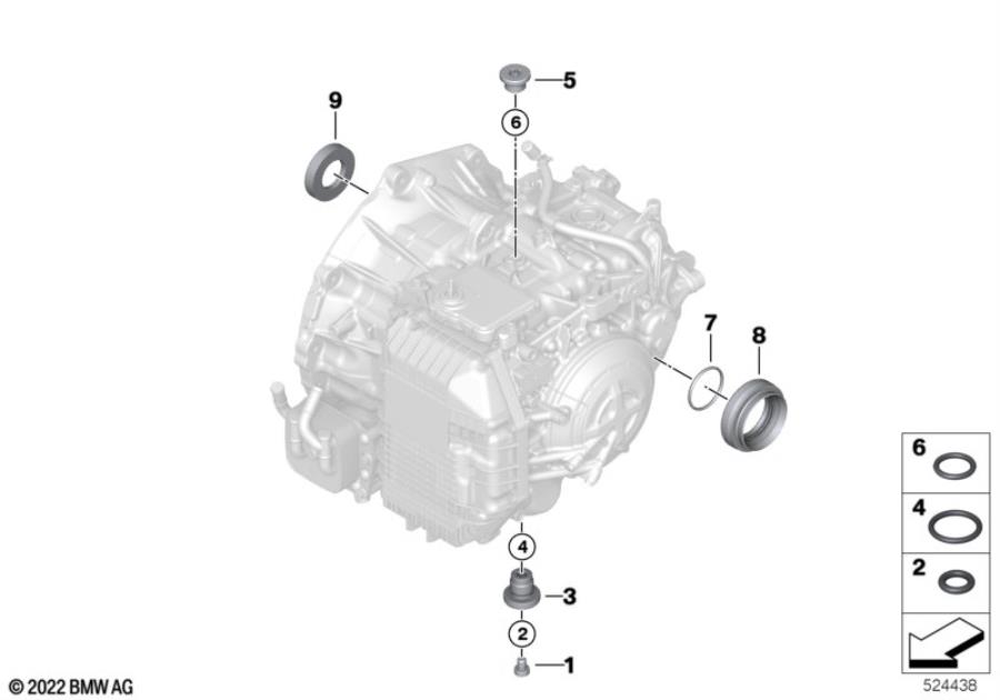 Diagram GA8G45AW mount.parts/seals all-wh.dr.ve. for your MINI