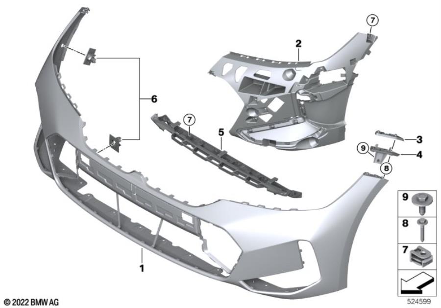 Diagram M Trim, front for your 2020 BMW Z4 Convertible 30i 